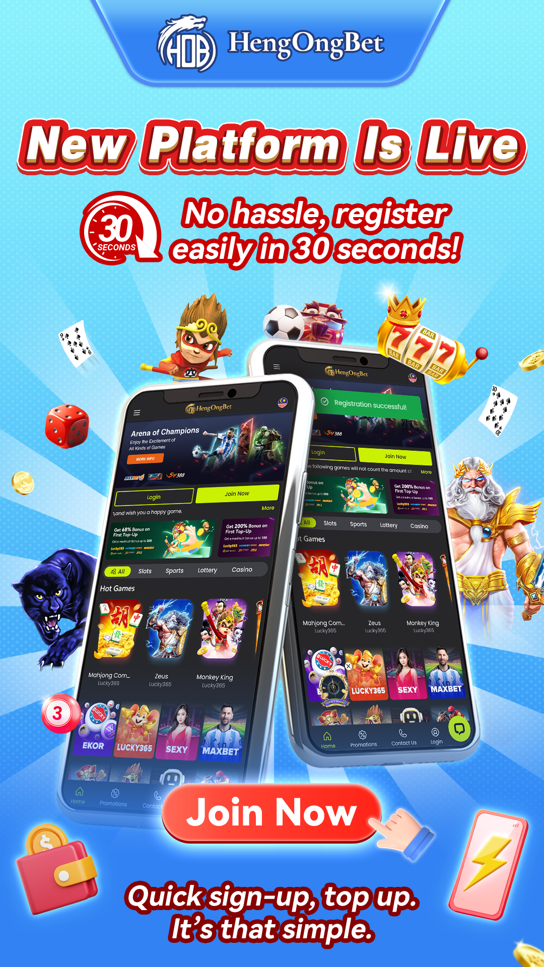 Hengongbet Home Page 14 HengOngBet Official Launch Banner EN