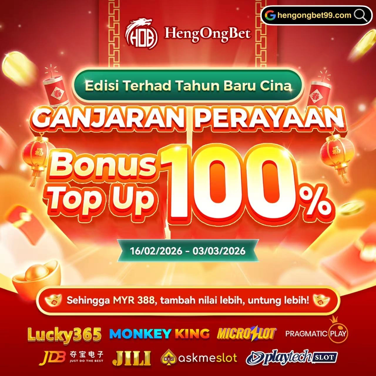 HengOngBet CNY Festive Rewards MY 2