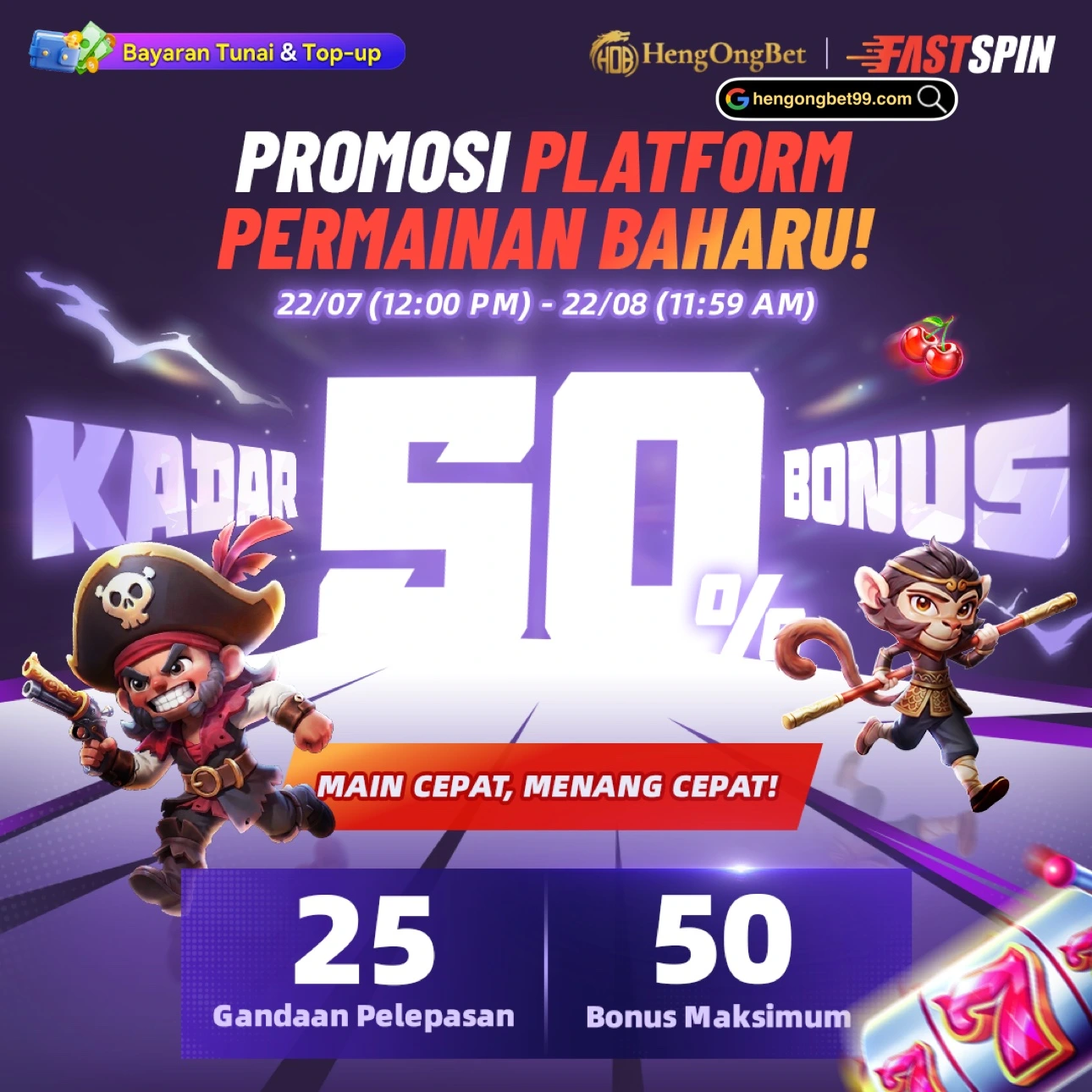 Berita 2 HengOngBet FASTSPIN New Game Launched BM