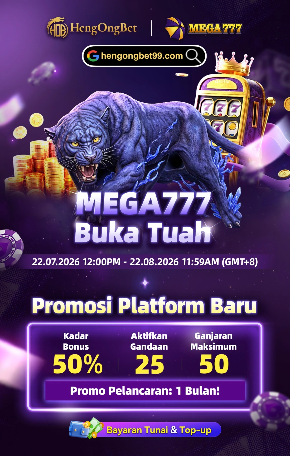 Berita 1 HengOngBet MEGA777 New Game Launched BM