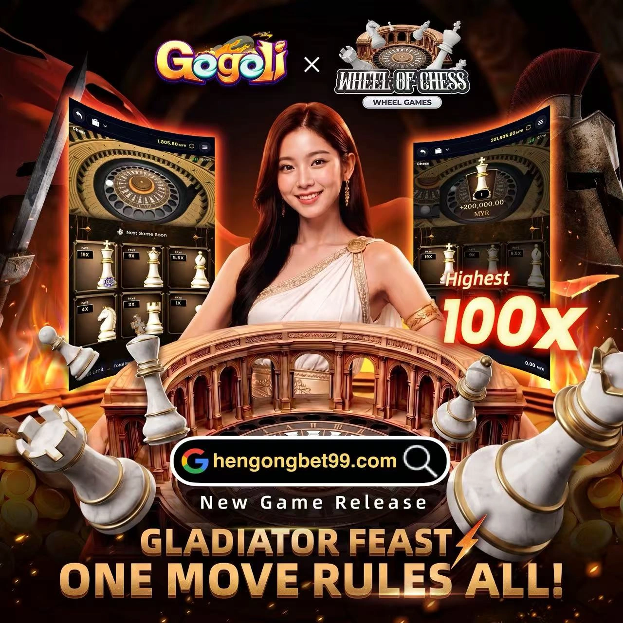News 4 HengOngBet GOGOLI New Game Wheel Of Chess EN