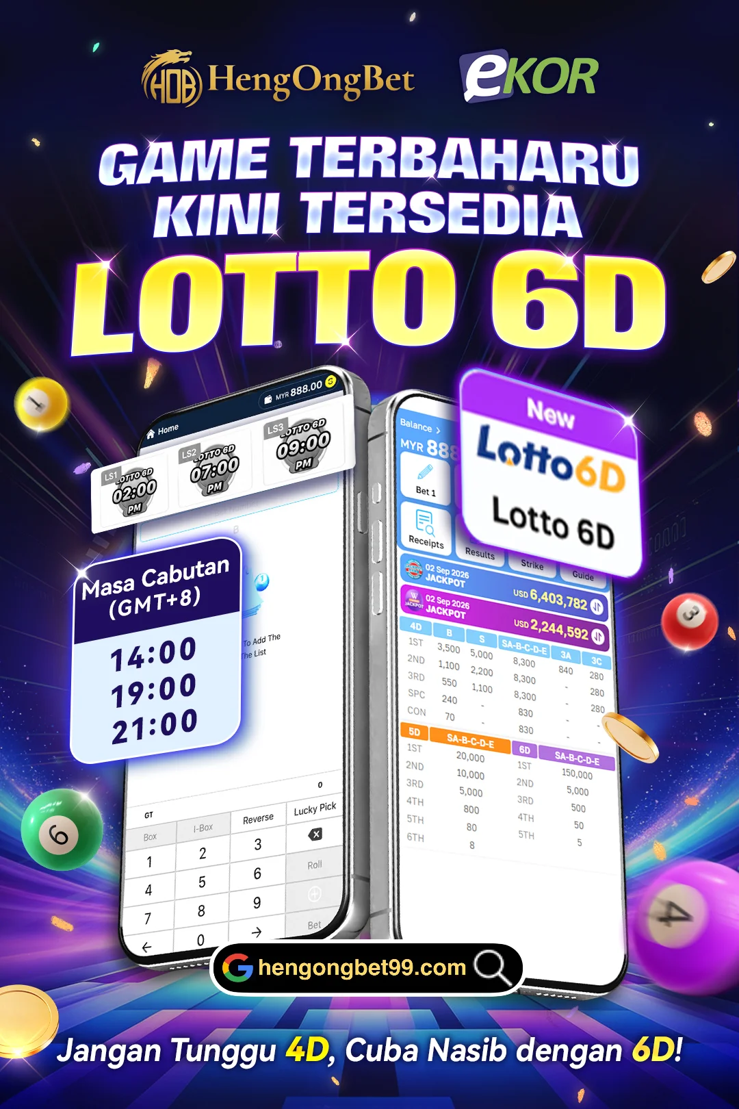 HengOngBet New Game Lotto6D BM