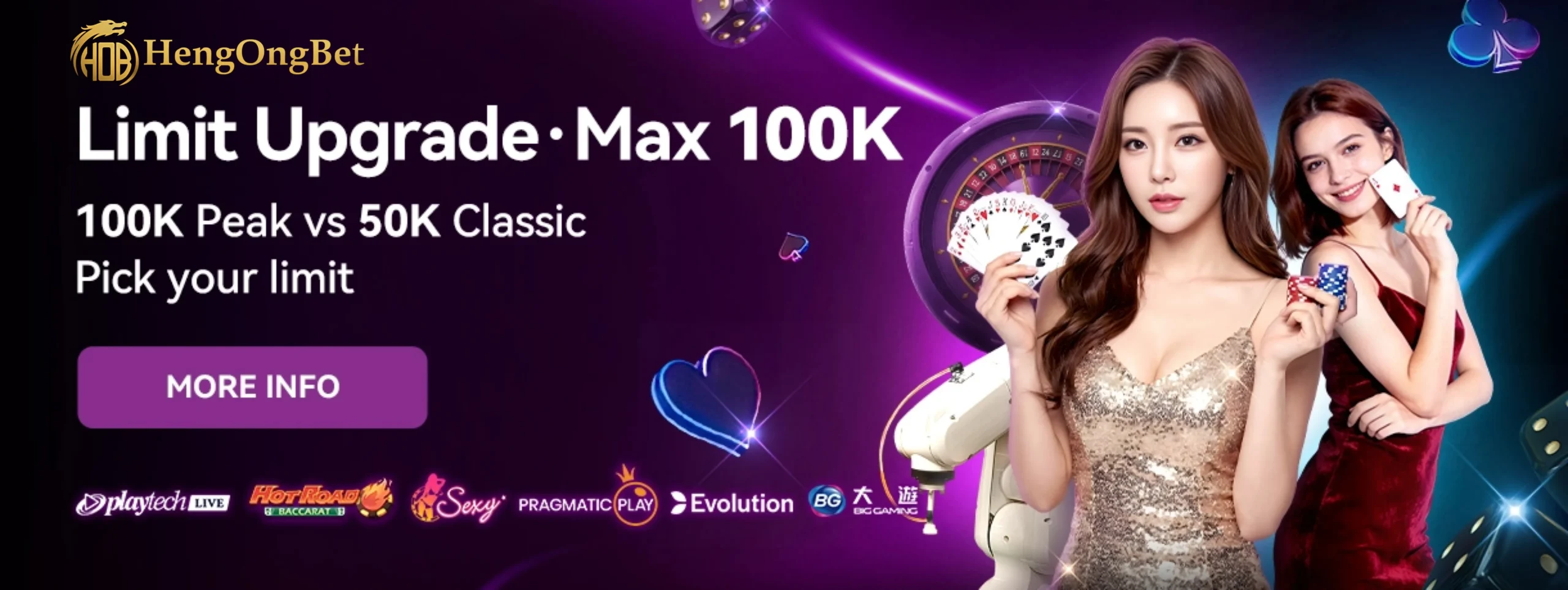HengOngBet Live Casino Bet Limit Upgrade